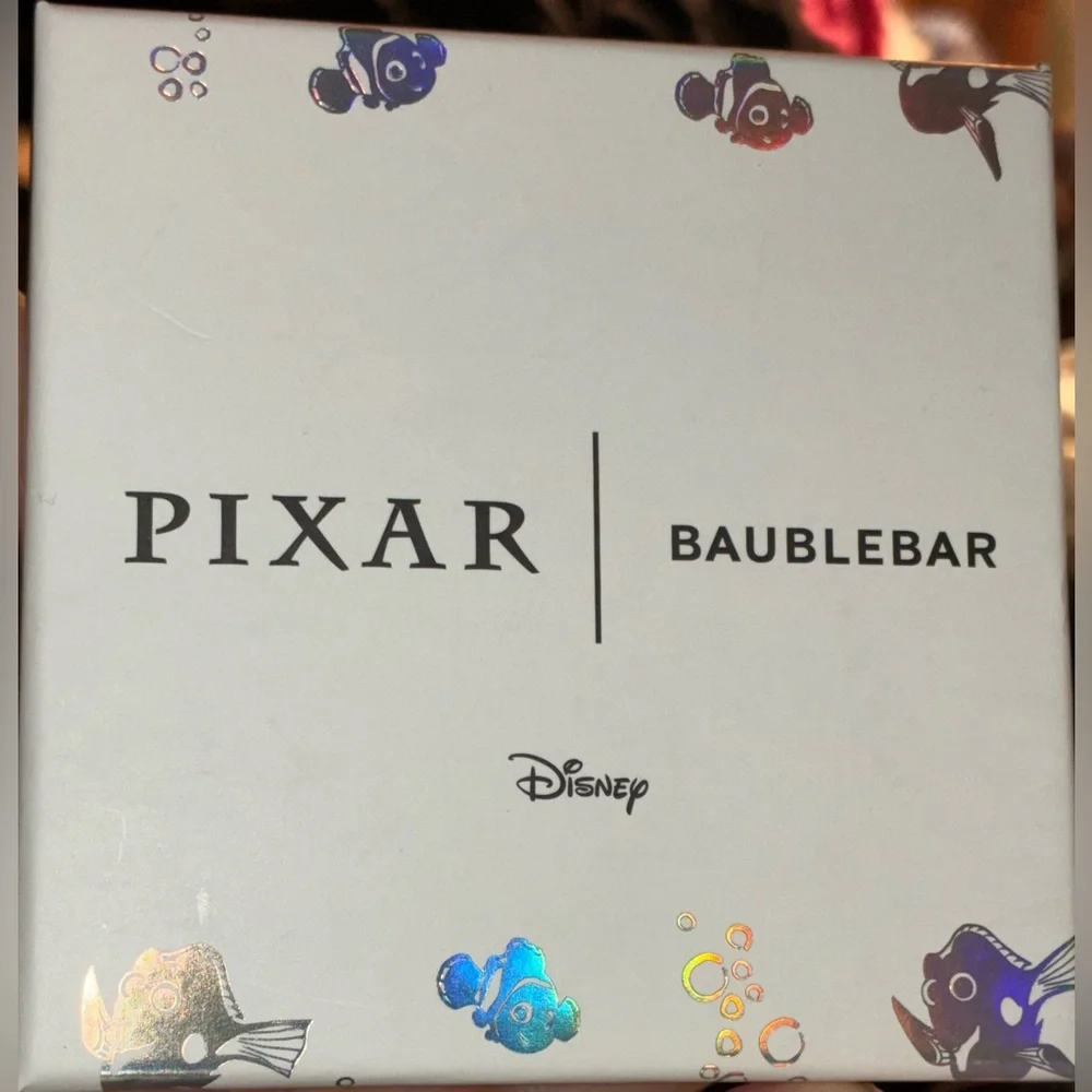 DISNEY PIXAR Finding Nemo Enamel Glitter Shark Fish Two 2 Pair Earrings NEW NWT